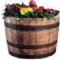 1/2 Oak Barrel Planter